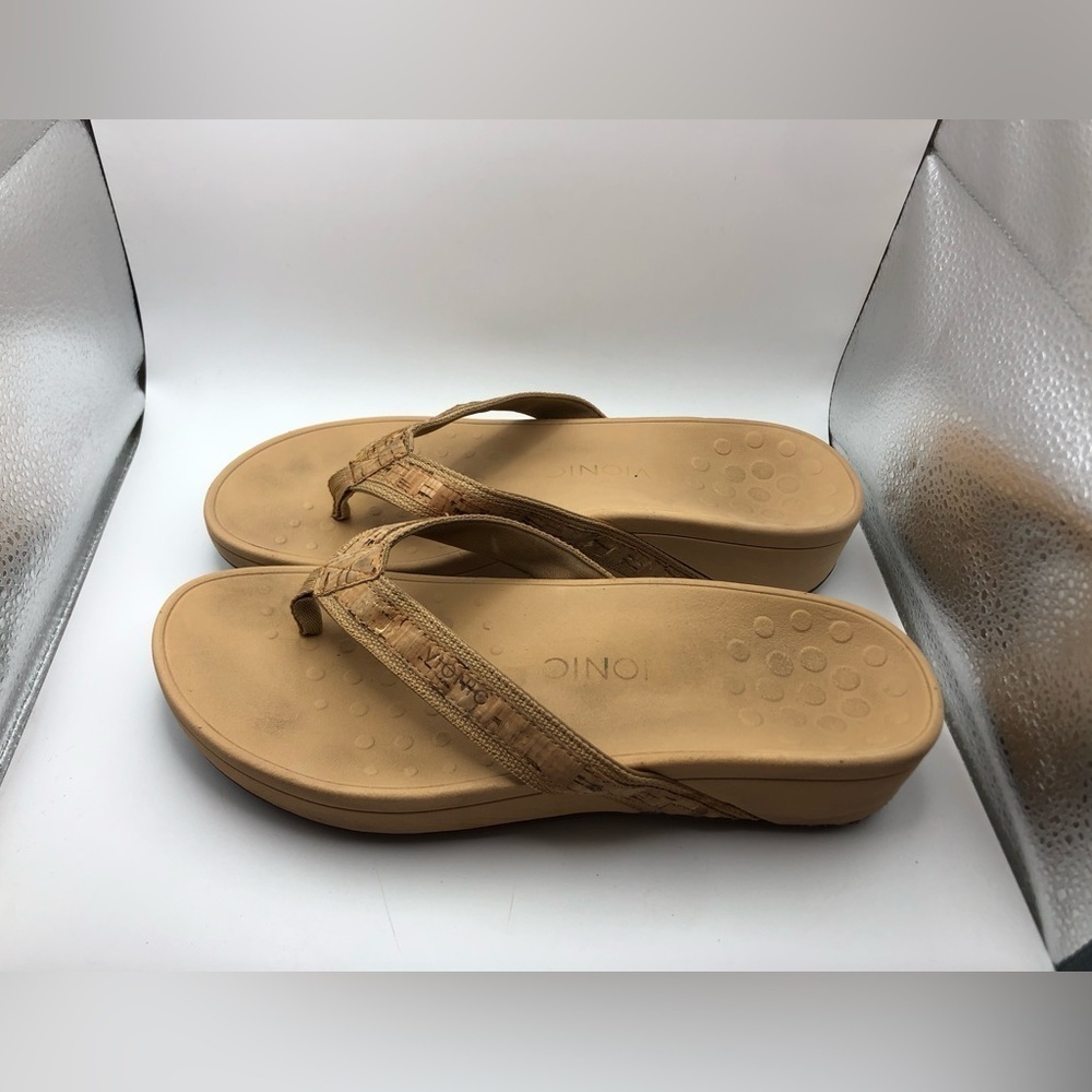 Vionic Pacific Hightide Cork Strap Sandals Womens 10